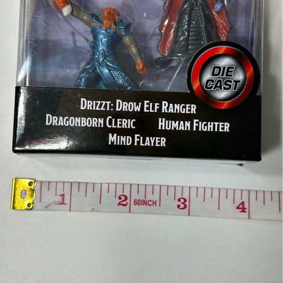 Dungeons & Dragons - Jada Diecast Drow Elf, Dragonborn, Human & Mind Flayer - Picture 7 of 8
